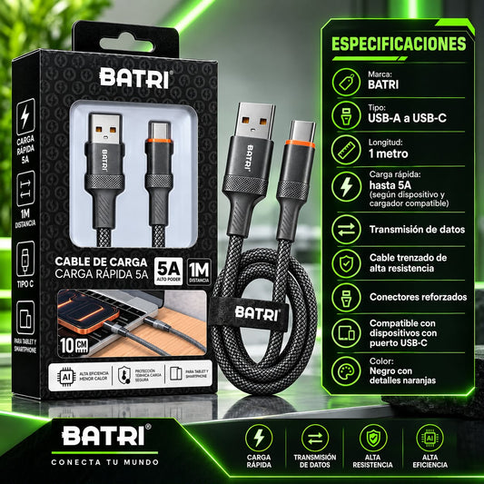 CABLE DE DATOS CARGA RAPIDA DE ALTO PODER