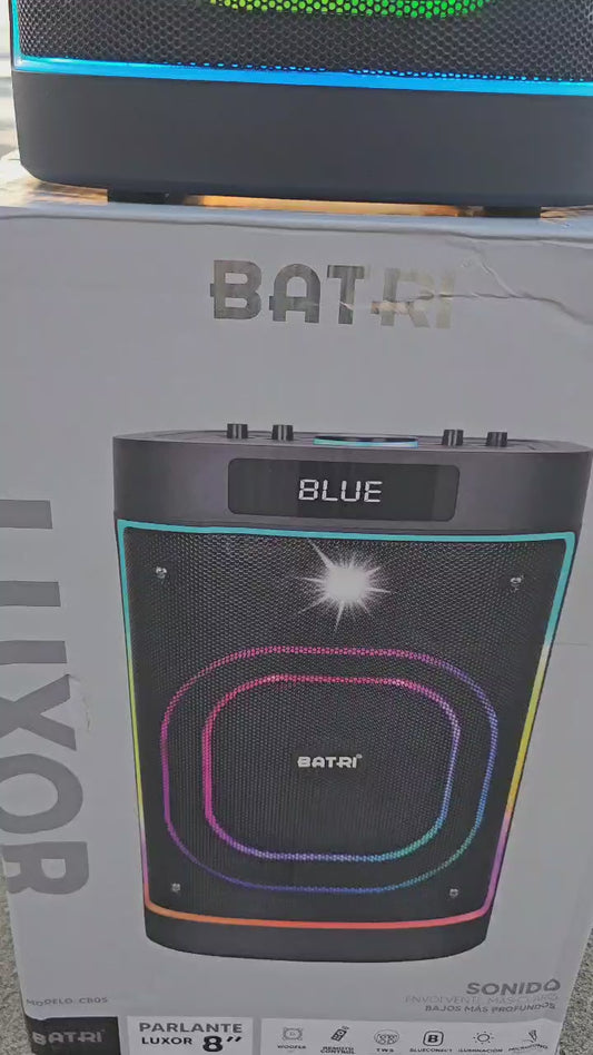 CABINA LUXOR DE 8 PULGADAS CON ILUMINACIÓN LED Y SONIDO DE ALTA CALIDAD 🔊💡✨