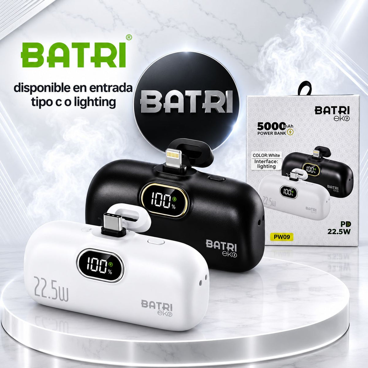 🔋✨ MINI POWER BANK DE 5000 mAh ✨🔋